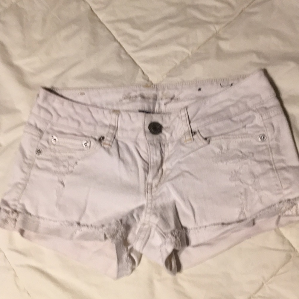 White short shorts